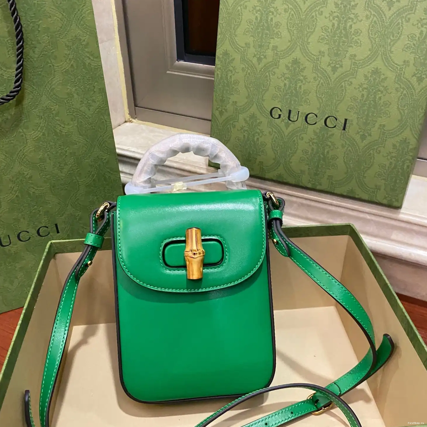 Firstbag ru mini Bamboo handbag Gucci 0704